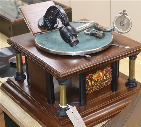 A Victrola Victor talking machine co. gramophone